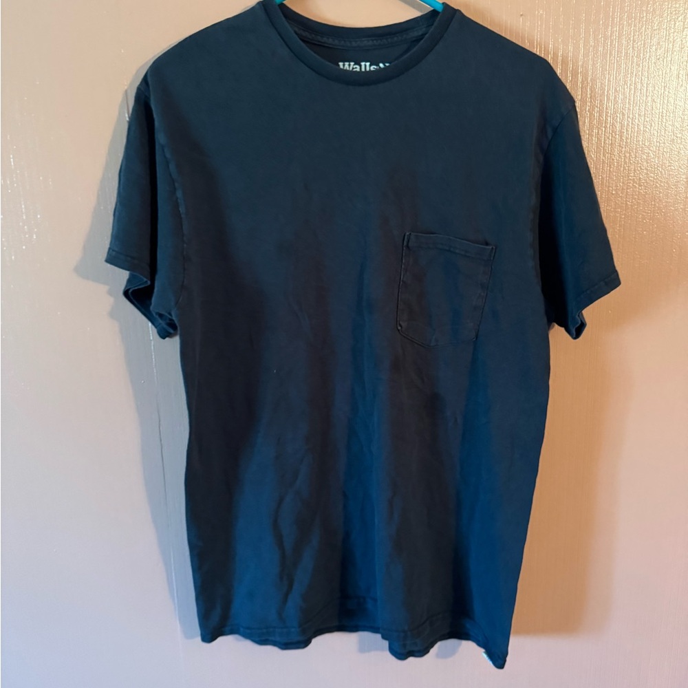 Walls Black Pocket Tee Shirt Size Medium Casual Basic